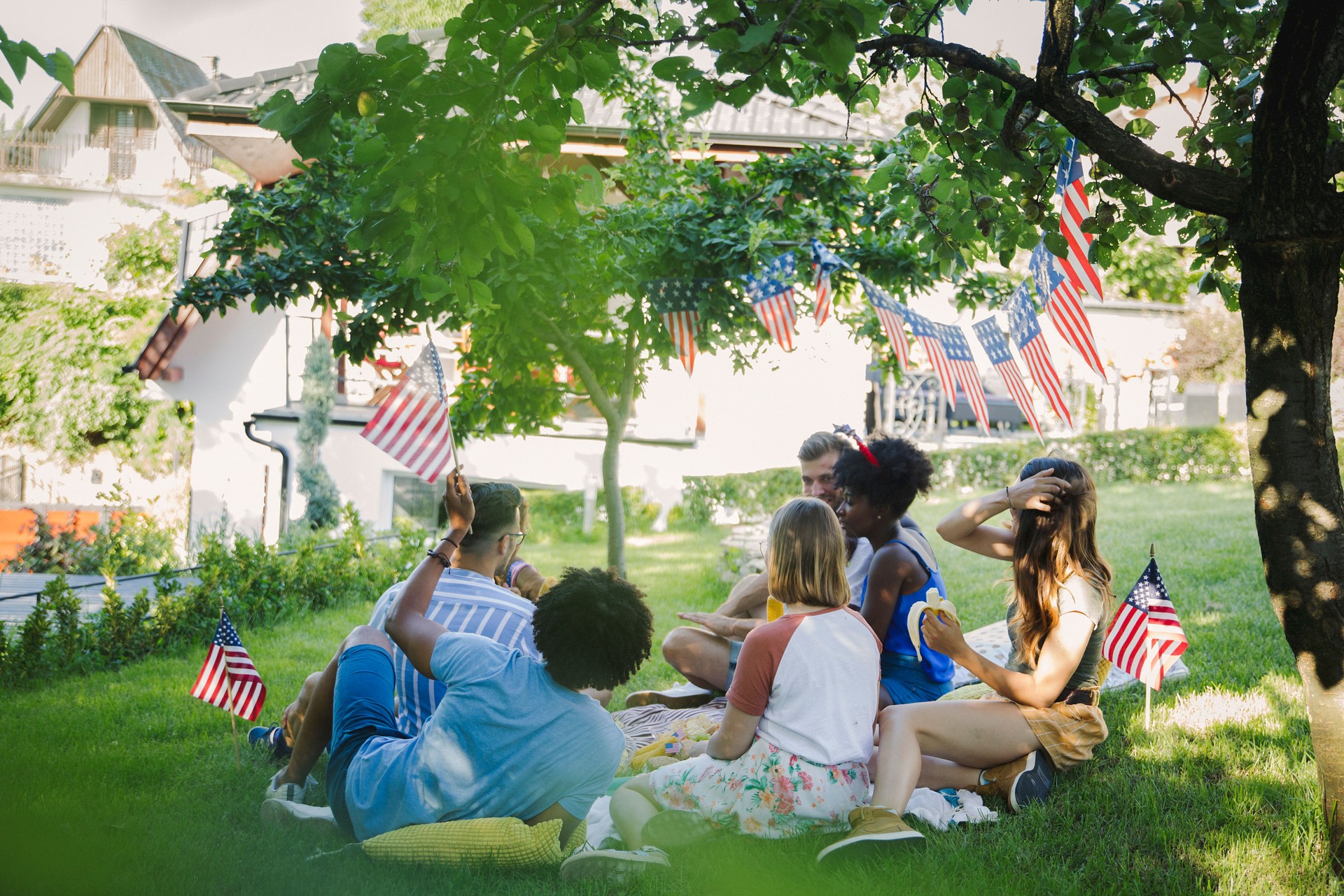 Celebrating fourth July